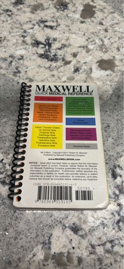 Maxwell Quick Medical Reference Book 6th Edition