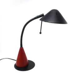 POSTMODERN WOOD AND METAL DESK LAMP