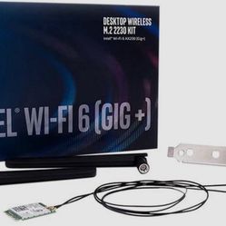 Intel Wi-Fi 6 AX200 (Gig+) Desktop Kit Up to 2.4Gbps Wireless Data Rates