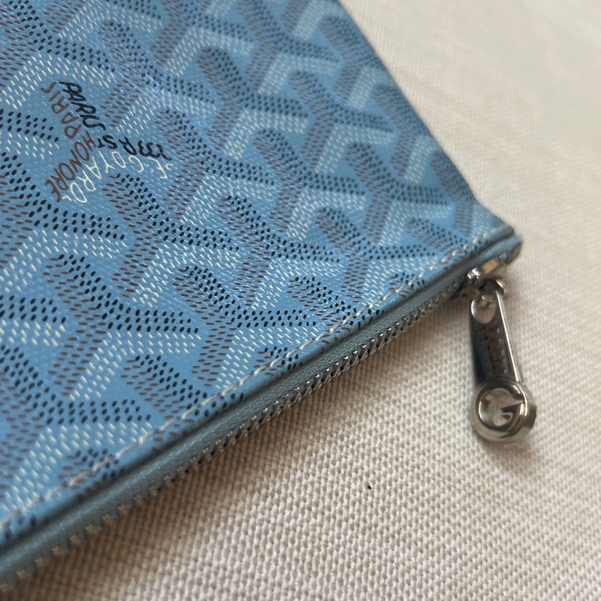 New Goyard - Limited edition Sénat mini Wallet (baby blue) for