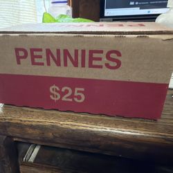 Complete box of pennies