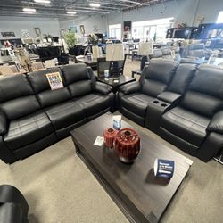 $1599 3pc Reclining Black Couch Set🖤✨