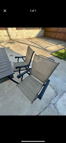 Patio folding chairs