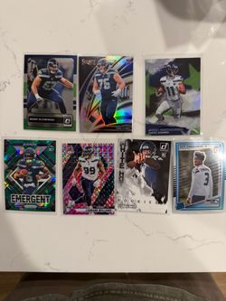 Seattle Seahawks NFL Trading Cards Lot of 7
