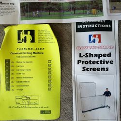 Batting Cage Net With L-shaped Proctective Screen  