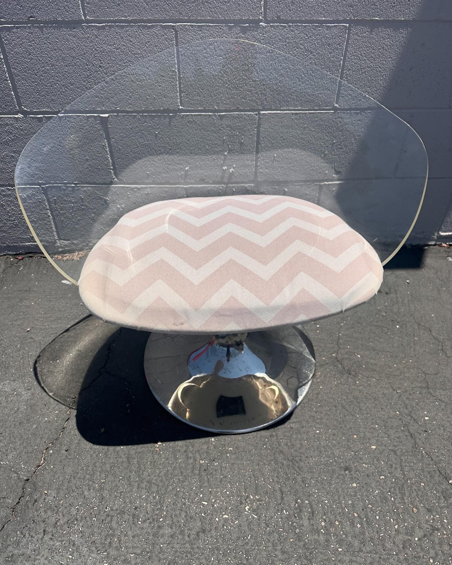 Vintage Lucite Swivel Chair