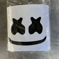 Adult AD DJ Marshmallow Light Up LED Half Mask Halloween New Nice