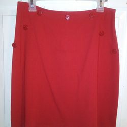 Red Skirt Size 12 Misses