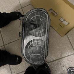 Blacked Out Challenger Headlights