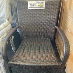 Wicker Steel Patio Chair (PROMO: Buy 4 For $99.99)