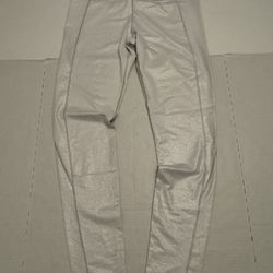 Pre Owned Excellent  Victoria’s Secret  Victoria Sport Leggings  Glitter  White  Women  Size Medium