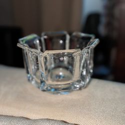 Vintage 1970 MCM Grainware Lucite Acrylic Clear Regal Bowl