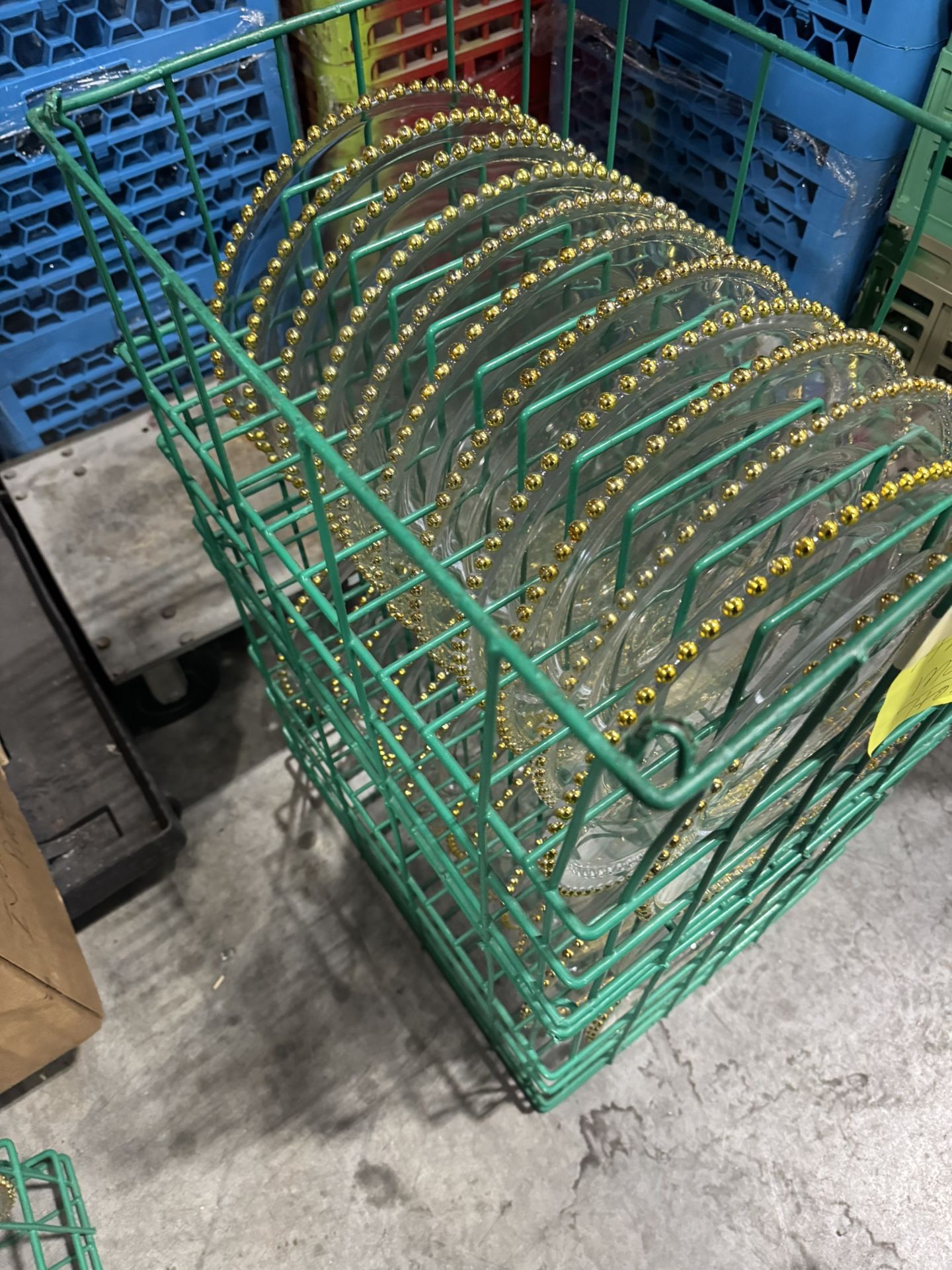 Glass Beaded Charger Plates