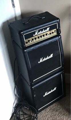 Marshall Guitar Amp Head and Cabinet Stack