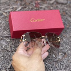Cartier Glasses- Brown Gold 