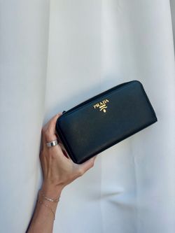 **PRADA NEW** Large Saffiano Leather Wallet