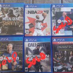 PS4 GAMES 