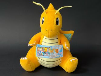 Dragonite Sitting Plush Plushie Stuffed Animal Toy Nintendo Pokémon Japan Collectible by Bandai