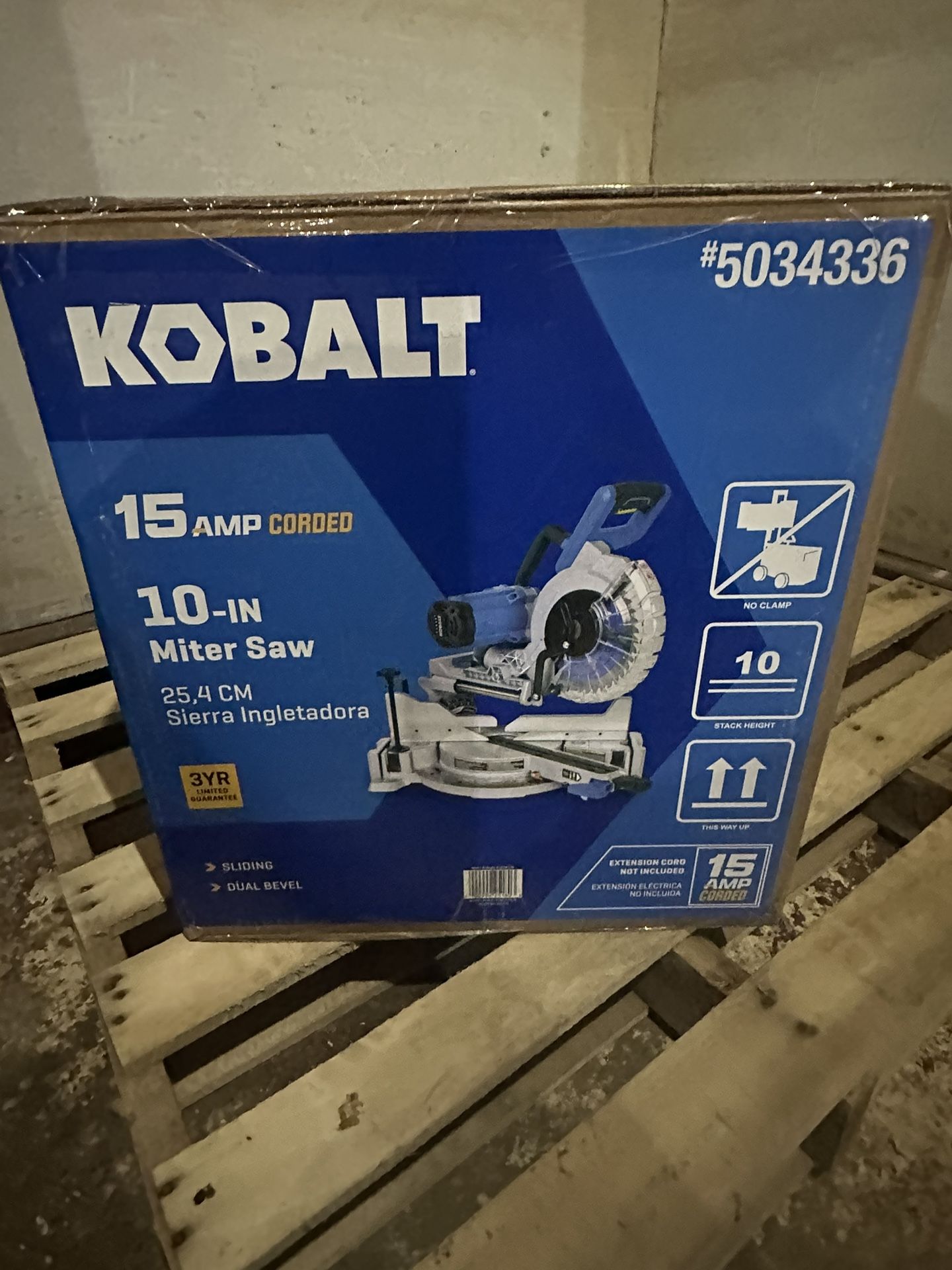 10in Kobalt Compact Dual Bevel Miter Saw 