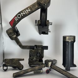 Dji Rs4 Pro Combo Ai Tracker Wrapped In Gold Gimbal Stabilizer 