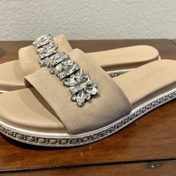 Karl Lagerfeld Suede Slides Women’s Size 6.5