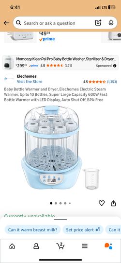 Elechomes baby Bottle Sterilizer