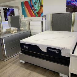 QUEEN 5PC SET WITH FREE NIGHTSTAND ON SALE JUEGO DE CAMA EN QUEEN EN VENTA OFFER ENDS 11/25!!!*** 