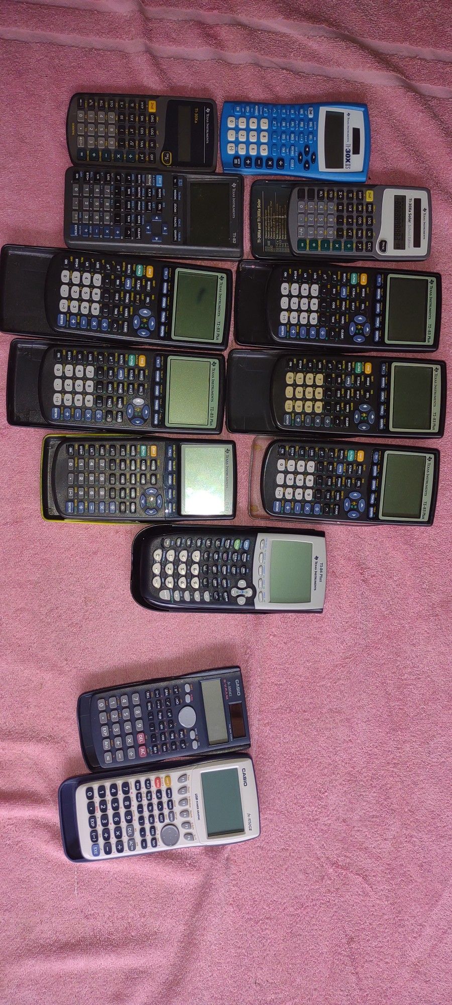Texas Instruments TI Calculators Lot