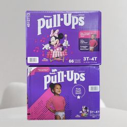 Flash Sale! Huggies Girls Pull Ups 3T-4T Baby Diapers 66ct
