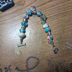 Danbury Mint April Charm Bracelet 