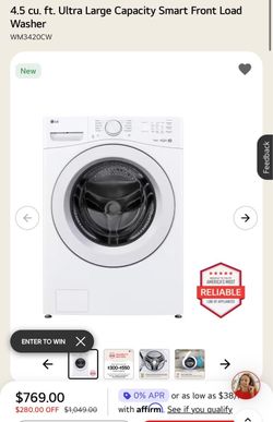 LG Front Load Washer and Dryer
