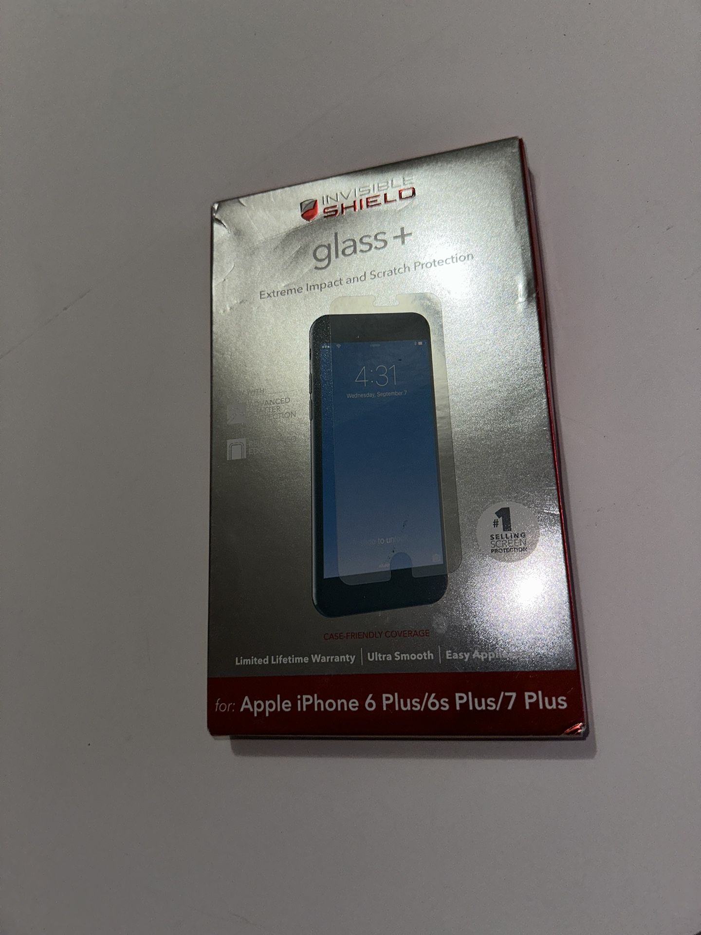 ZAGG Invisible Shield Glass+ Screen Protector Apple iPhone 6 6s 7 8 Plus NEW