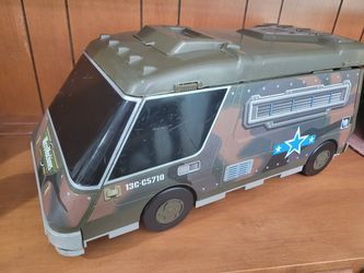Vinatge Micro Machines play-set  Military Camo Toy Command Vehicle Playset