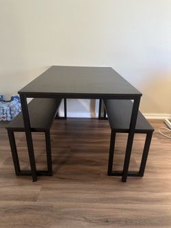 Black table