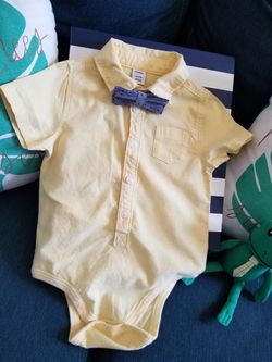 Baby bowtie onesie 6 -12