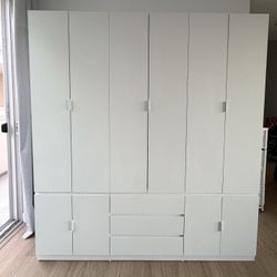 Wardrobe Closet – White Large Storage | Minimalist IKEA Style