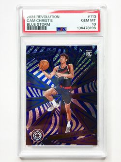 Cam Christie PSA 10 POP 1 - Revolution Blue Storm Rookie - Clippers