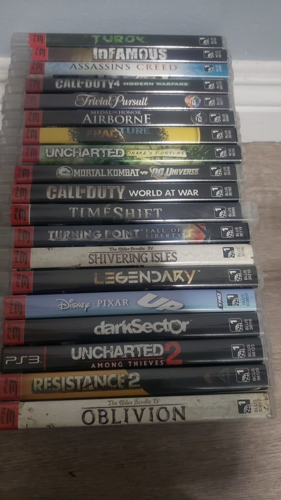 19 ps3 Games used