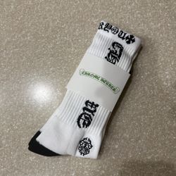 Black and white Chrome heart Socks 