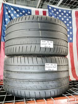 🎁 2 USED TIRES 305/30ZR20 MICHELIN PILOT SPORT 4S MAX PERFORMANCE SUMMER 3053020
