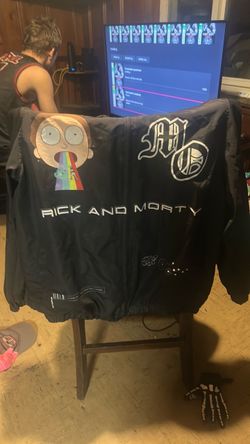 Rick and Morty Black Bomber Jacket