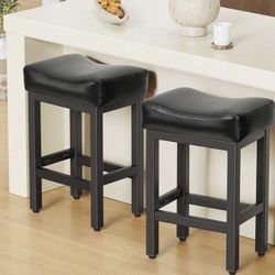 Counter Height Bar Stools Set of 2, 24 Inch 