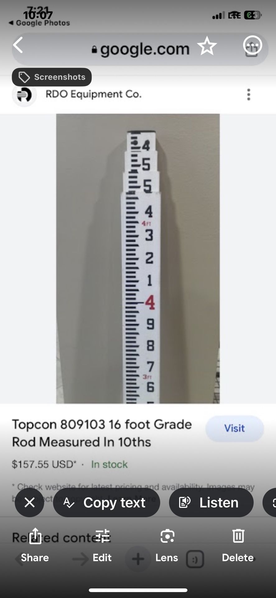 Measuring Rod