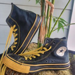 Black And Yellow Converse/ Chuck Taylor 