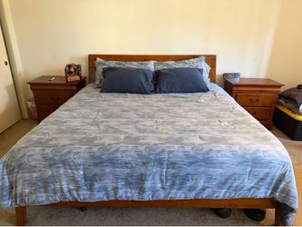 King size bed frame only, dresser,   two nightstands