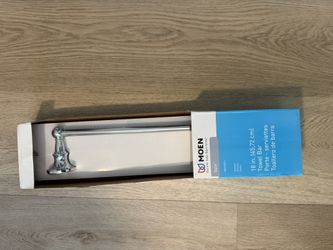 Brand New in Box Moen Vale 18” chrome Towel Rack