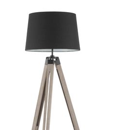 Tripod Adjustable Floor Lamp, Lumisource Compass, Grey Washed Wood