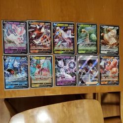 Evolving Skies & Pokemon GO 10 V Card and Promo Card Lot 