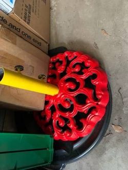 Red Umbrella Base For Sale $30.00