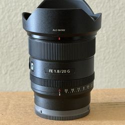 Sony FE 20mm f/1.8 G Lens - Excellent Condition